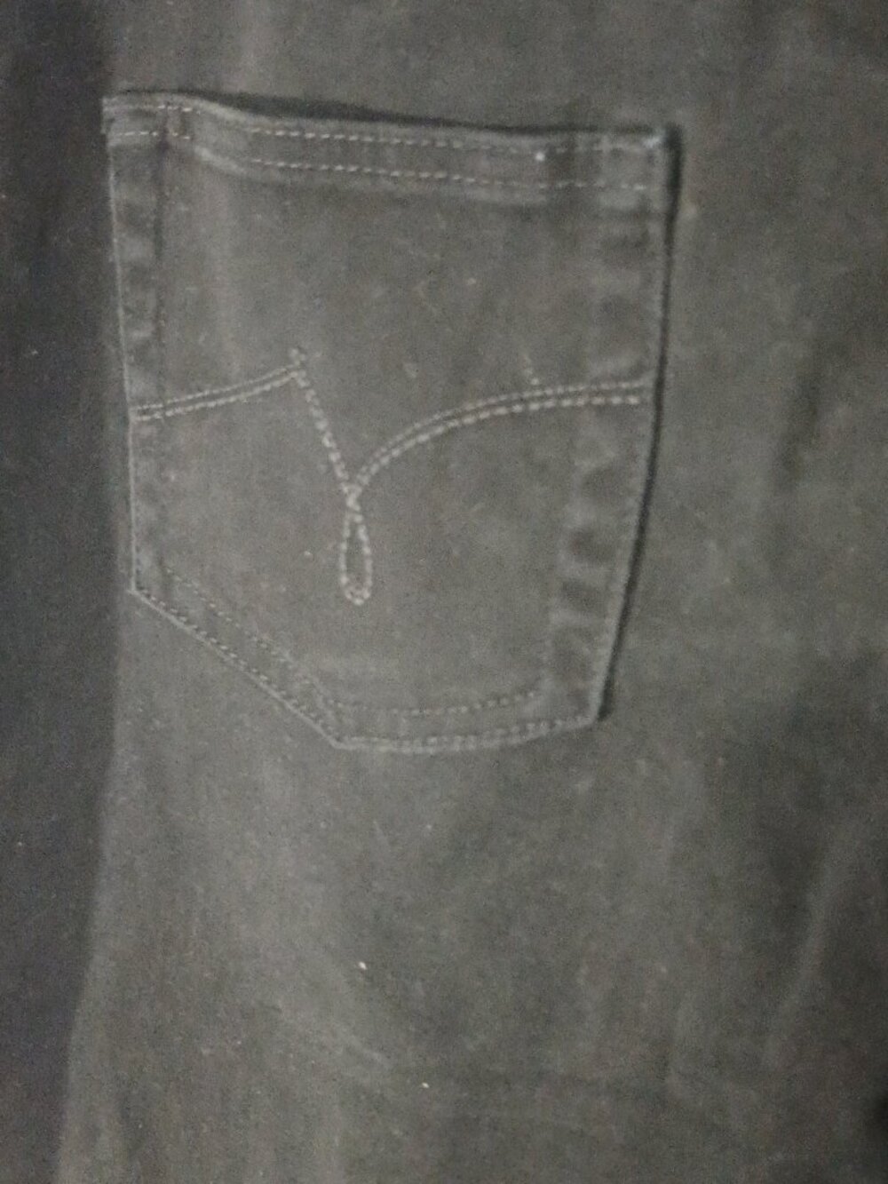 JMS Just My Size Black Stretch Denim Capri Jeans 26W Short Plus Size Classic - Picture 7 of 7